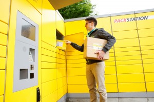 DHL Packstation 2014 Kunde Entnahme