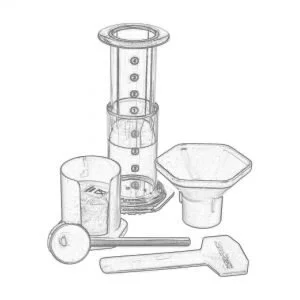 AeroPress Coffee Maker Set